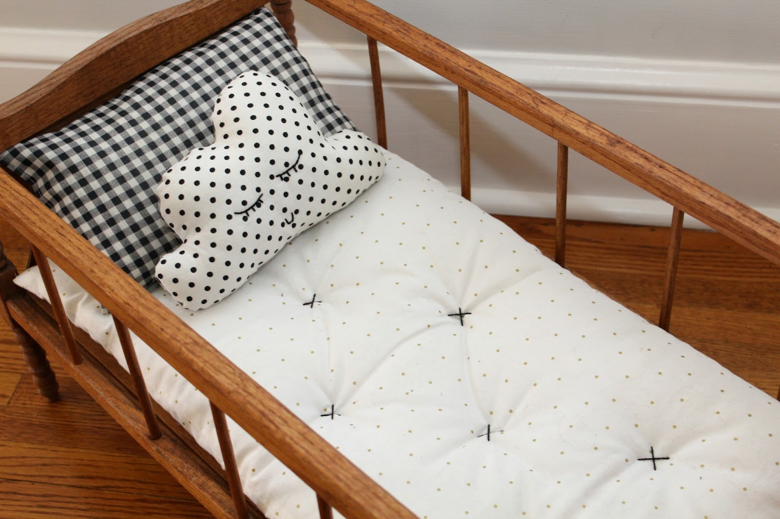 hoping for rocketships sewn baby doll bedding.