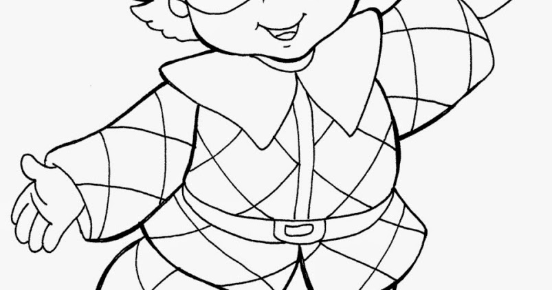 Disegno Di Arlecchino Da Colorare E Stampare