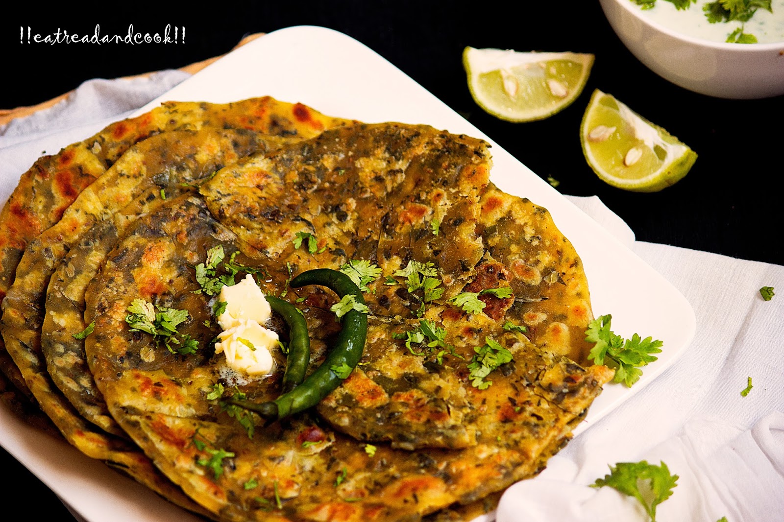 Kasuri Methi Paratha Dry Fenugreek Leaves Paratha