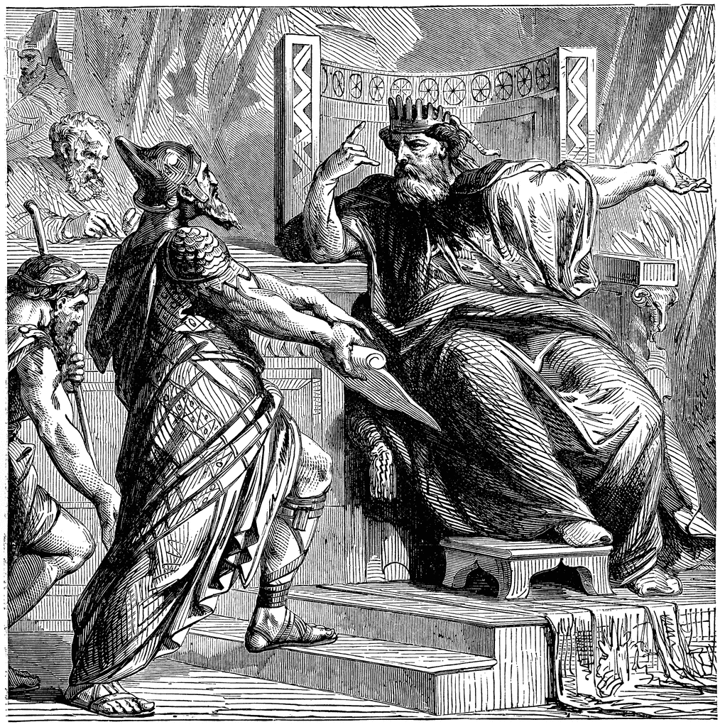 King David sinned against God by counting his troops (2 Samuel 24:1-17).