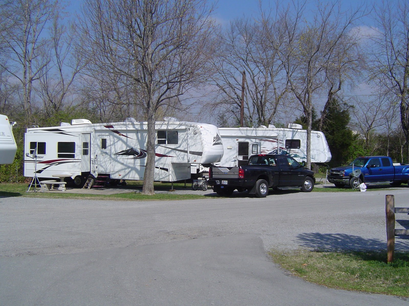 Stories about our RV parking places Twin Rivers Campground Nashville, TN