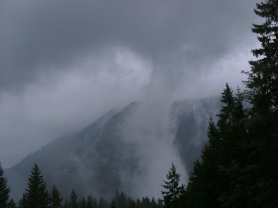 Bergheimat Um Auf Die Glaswand