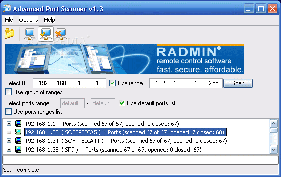 famatech advanced port scanner famatech advanced port scanner