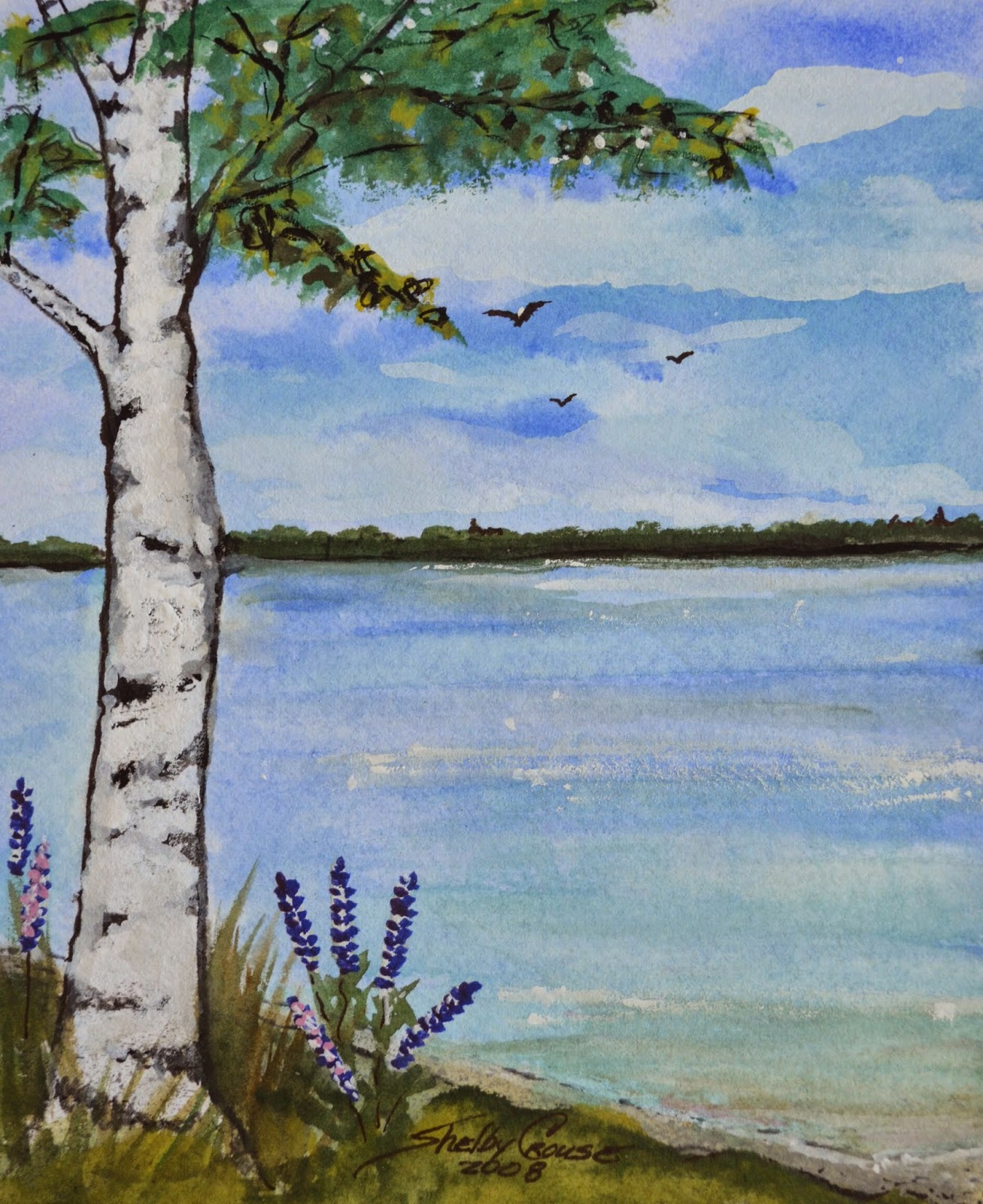 Kellie Chasse Fine Art Watercolor Paint Night at the SeaDog Brewery in