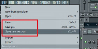 Cara Simpan project di Fl studio