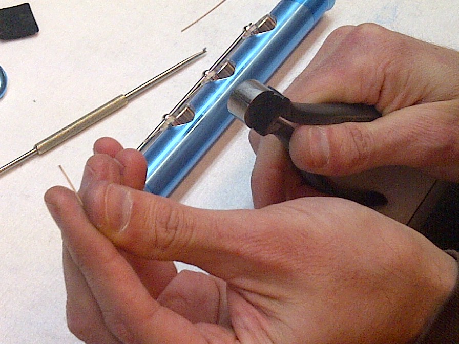 Flute Builder Installing Springs