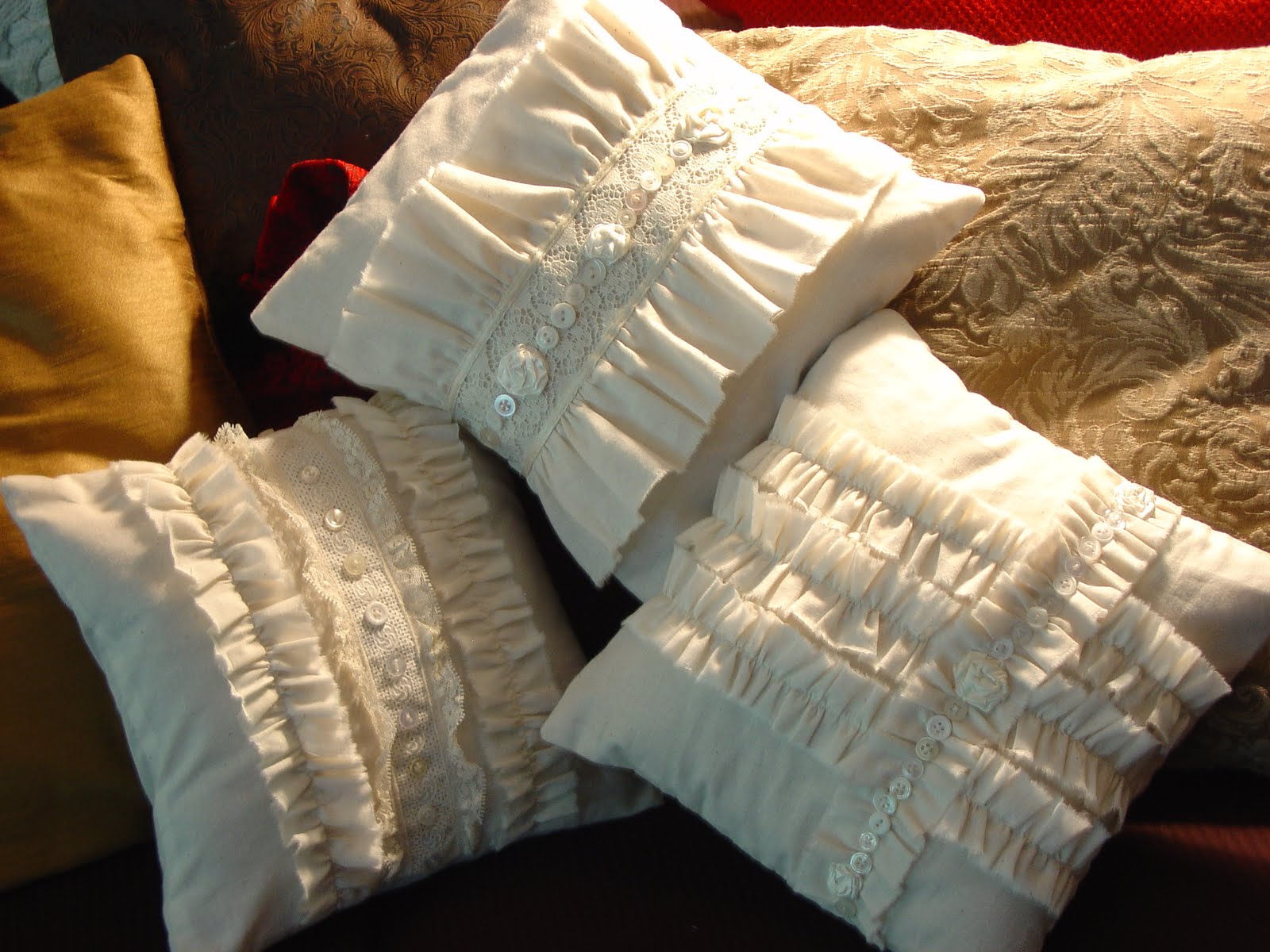 Make The Best of Things Sweet Muslin and Burlap Pillow Covers