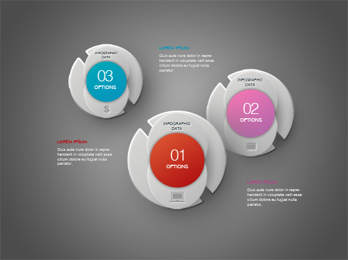 Create Infographic Design Minimal Abstract Circle In Photoshop