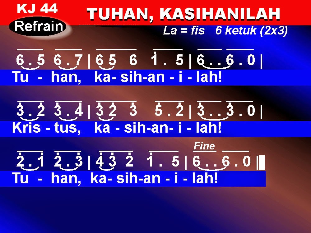 Lagu Gereja Rohani Kristen: Kidung Jemaat. 044. Tuhan, Kasihanilah.