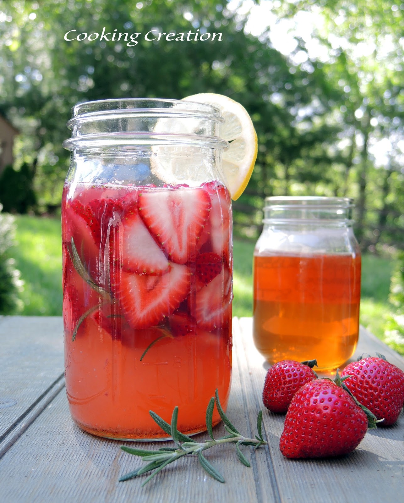 Cooking Creation StrawberryRosemary Lemonade