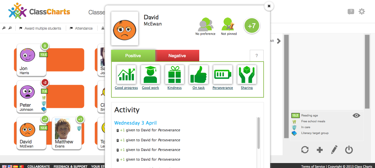 Online Behavior Charts For Teachers