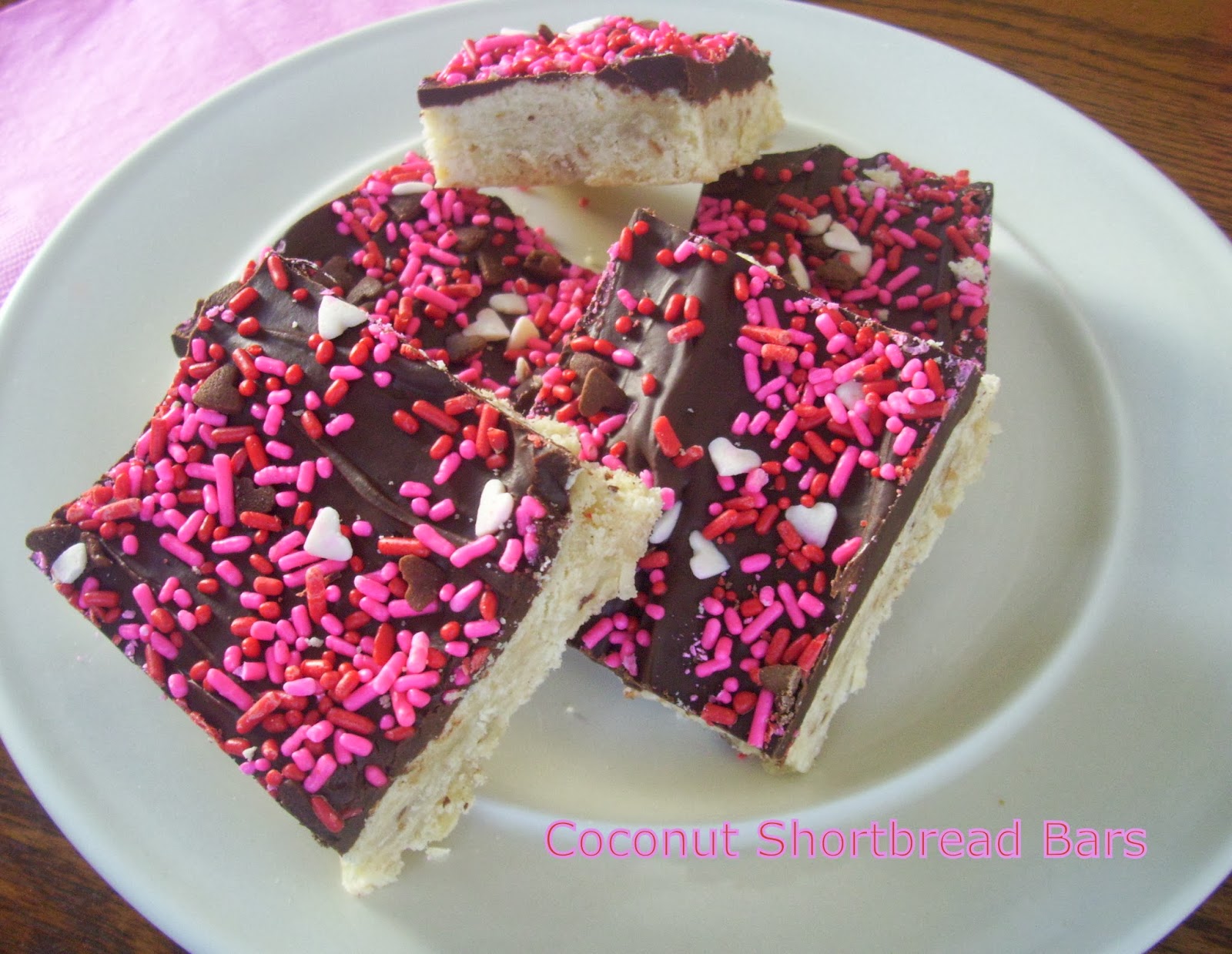 Flavors by Four Toasted Coconut Shortbread Bars