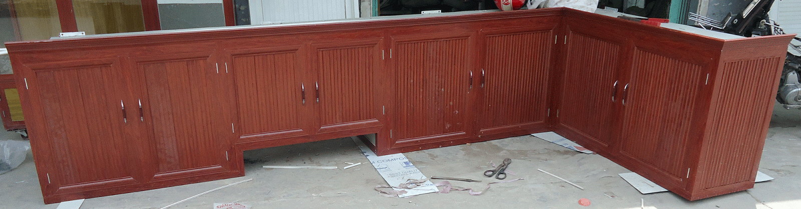 tủ bếp nhôm kính mẫu tủ nhôm kính đẹp