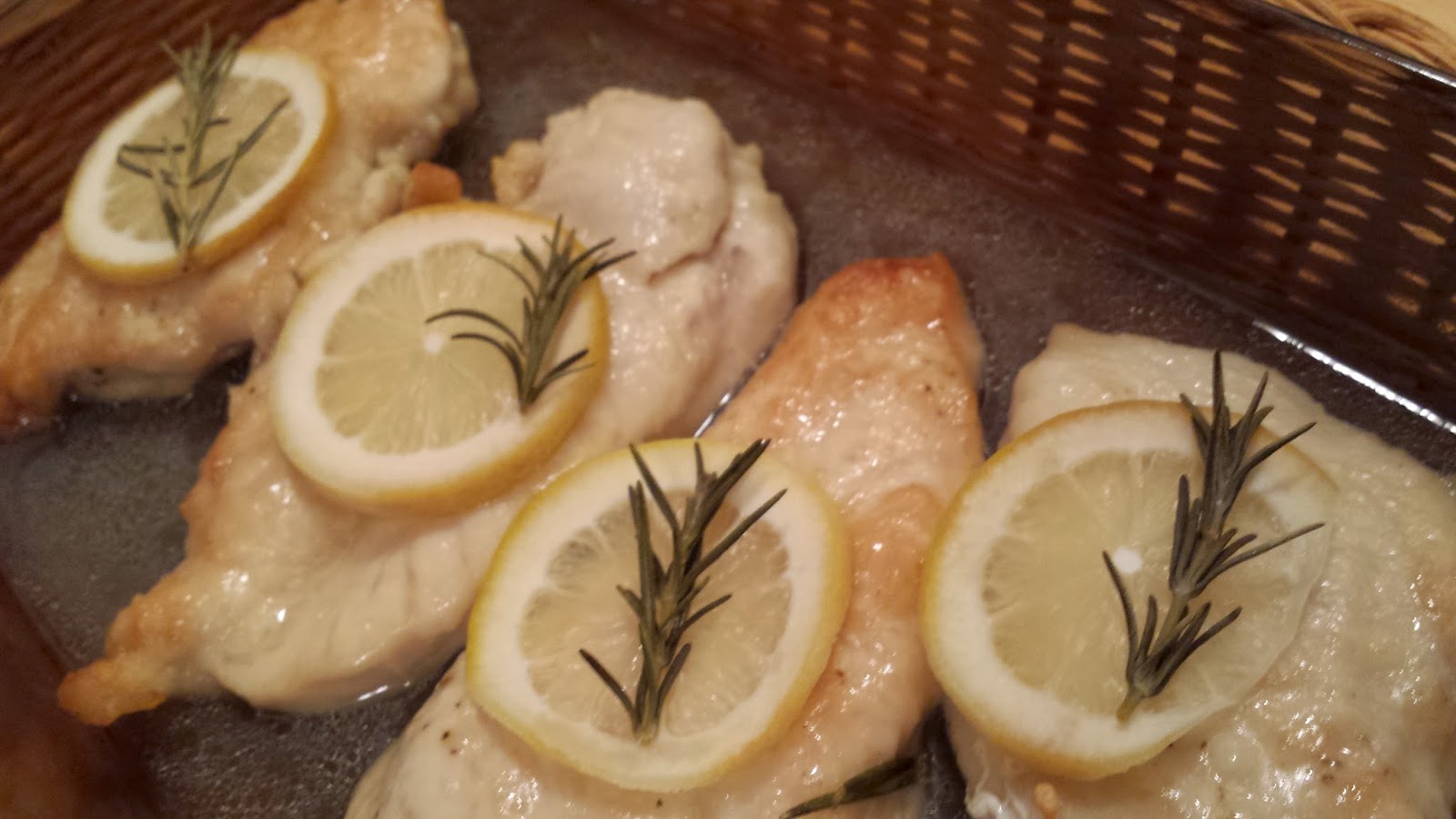 "So what are you making for dinner?" Lemon Rosemary Chicken Cutlets