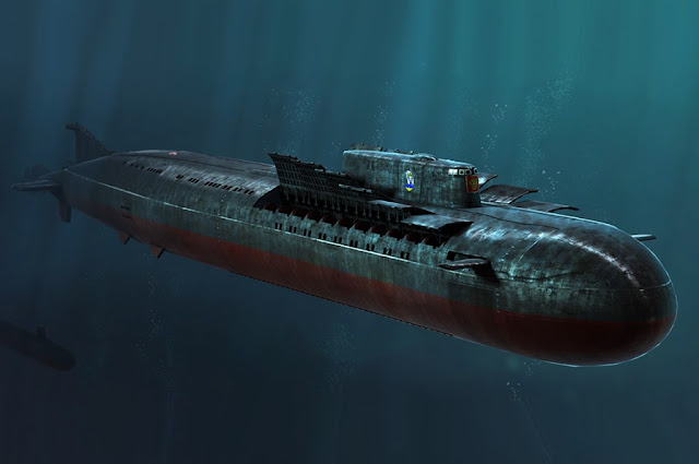 Submarinos SSBN y Otras Variantes. 1350+scale+Russian+Navy+SSGN+Oscar+II+Class+Kursk+Cruise+Missile+Submarine++(1)