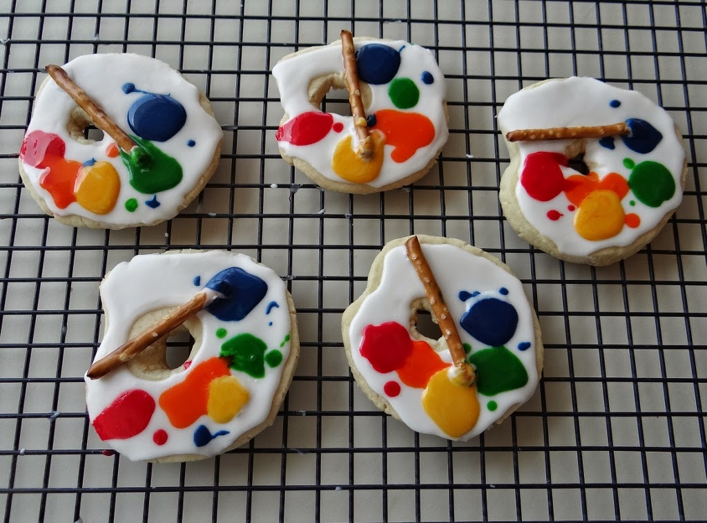 ...a quiet life... paint palette cookies