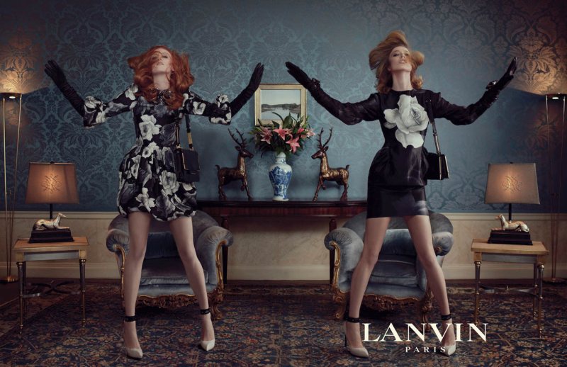 Raquel Zimmermann & Karen Elson Dance for Lanvin's A/W 2011 Campaign