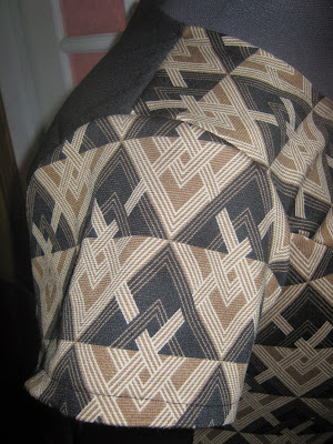 Simplicity 7243 Aztec Print Princess Seam Ponte Knit Dress www.sewplus.blogspot.com