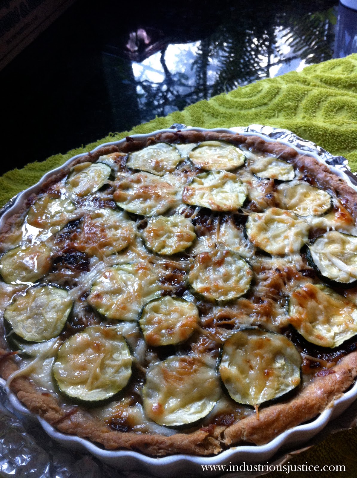 industrious justice Recipe Zucchini and Caramelized Onion Tart