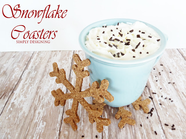 DIY Snowflake Coasters | #diygift #snowflakecraft #fabulouslyfestive