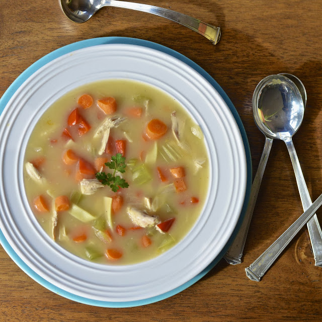 Homestyle Turkey Soup | Virtually Homemade: Homestyle Turkey Soup