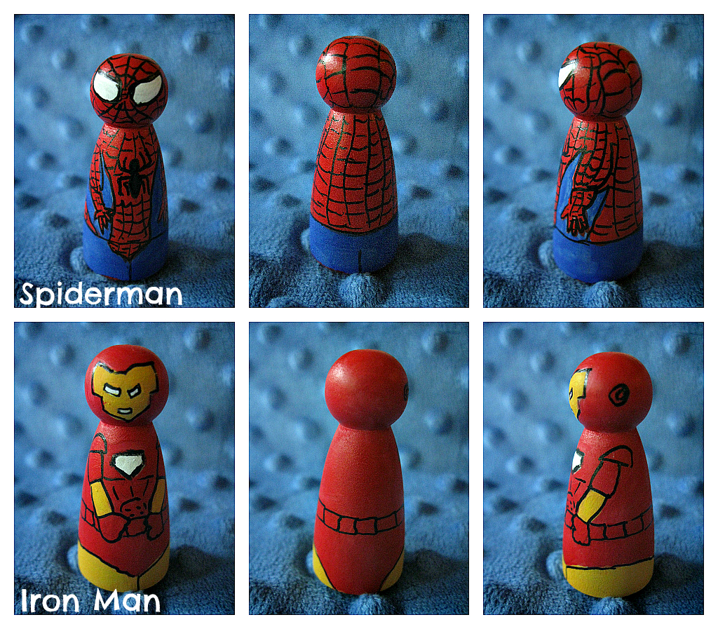 spider man peg doll