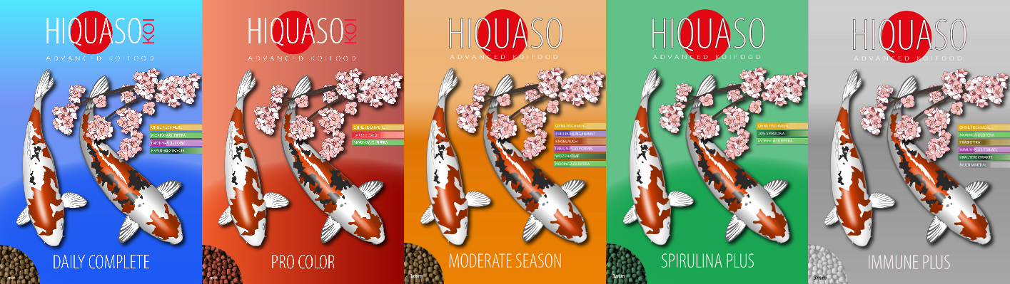 Hiquaso Koifuttersorten, Futter für Koi Hiquaso Koifuttersorten, Futter für Koi