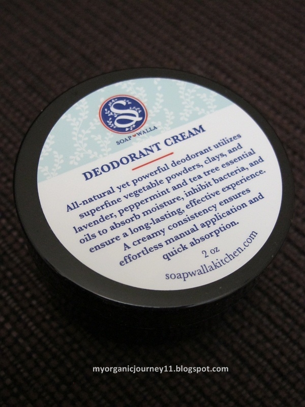 My Organic Journey Review Soapwalla Deodorant Cream
