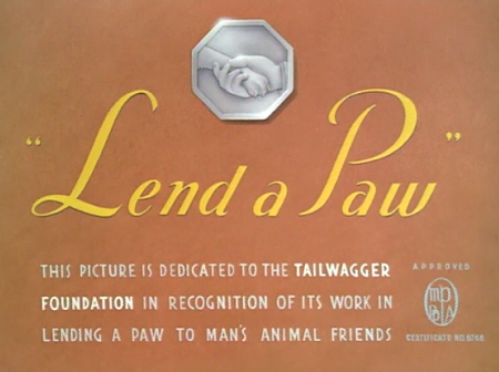 Lend A Paw [1941]