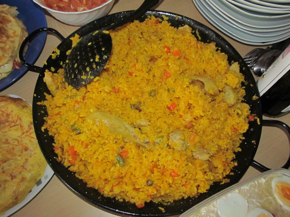 Cocina Venezolana, Latinoamericana y Caribeña Paella de pollo con verduras