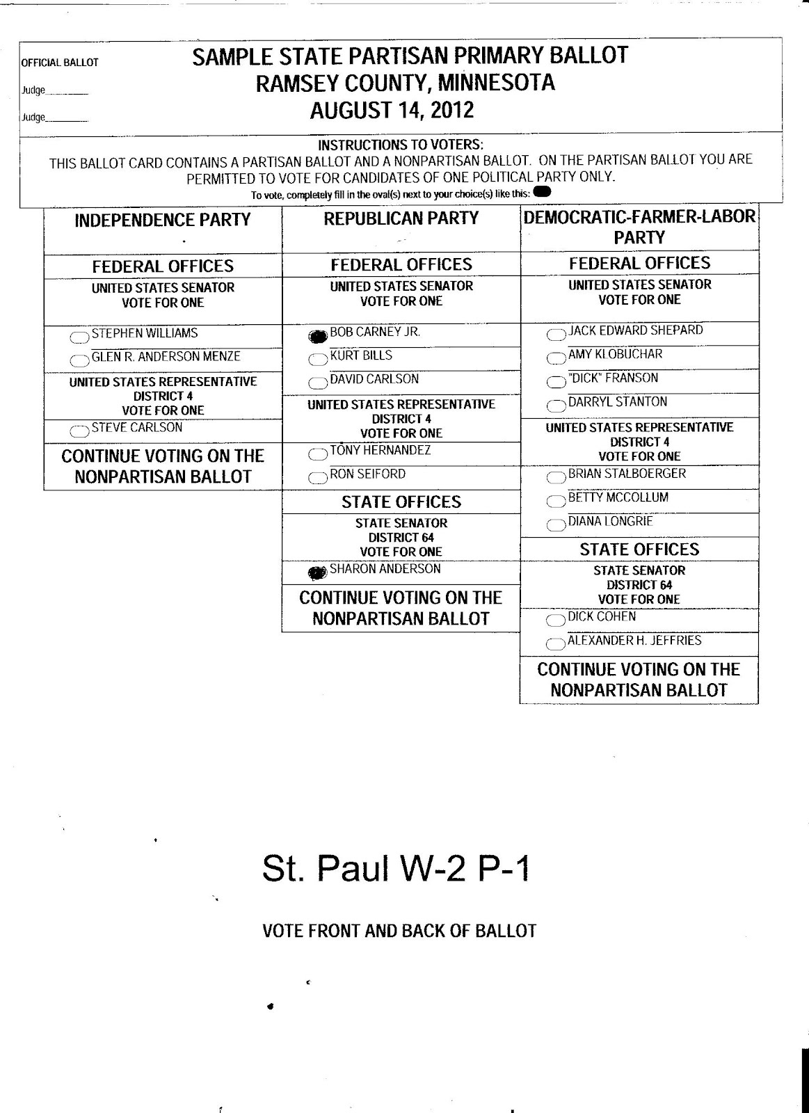 Ballot2012AugustPrimaryMN