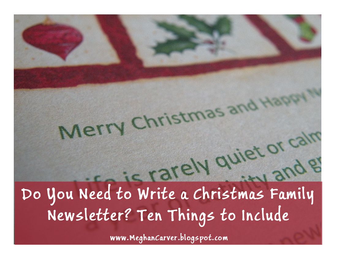 family newsletter