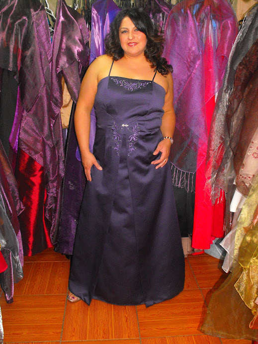 VESTIDO MICHELANGELO MORADO TALLA 44