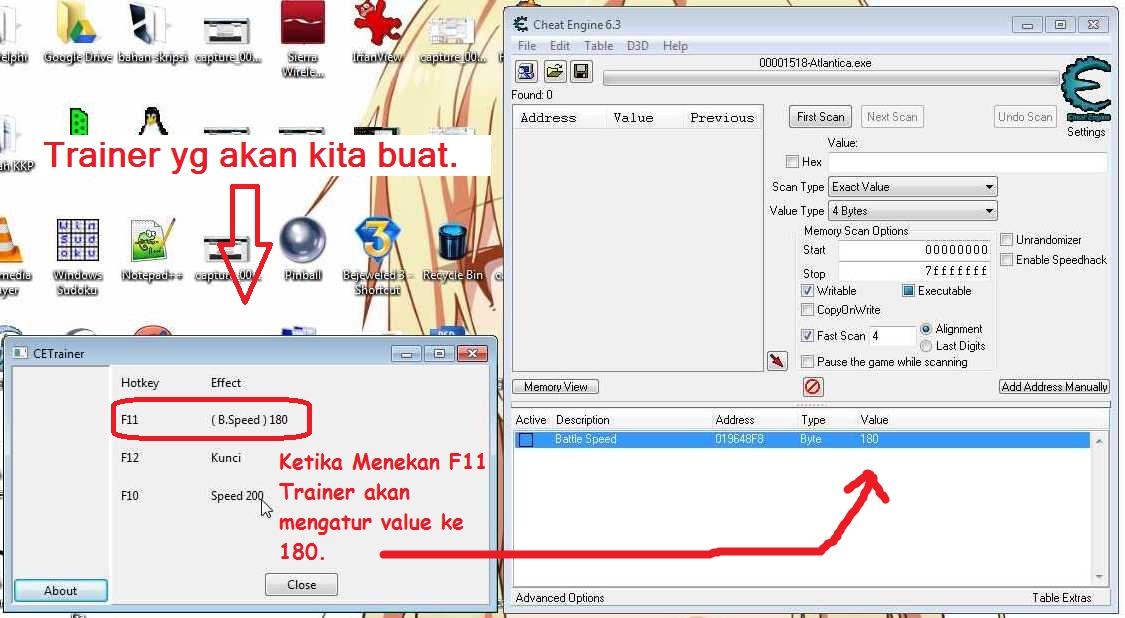 Cara menggunakan cheat engine 63 facedigest