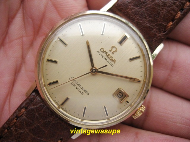 Dong+Ho+Co+Omega Omega Seamaster Deville vỏ bọc vàng 14K, máy tự động có ...