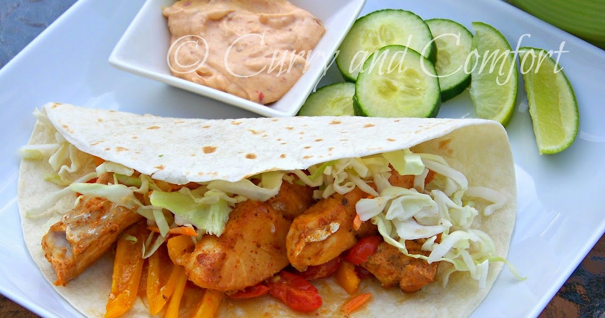 Kitchen Simmer Healthy Baja Fish Tacos with Creamy Chipotle Sauce