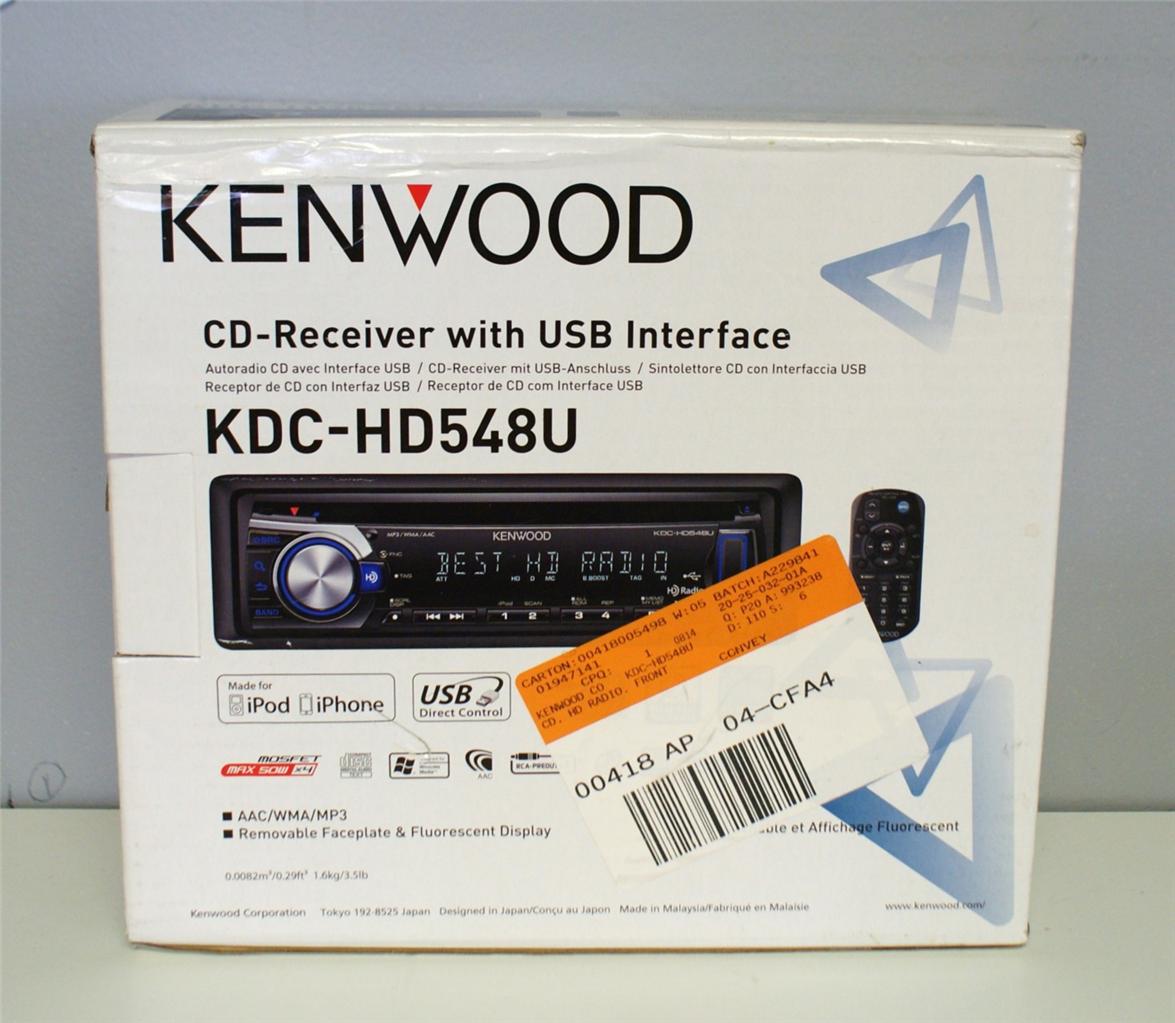 KENWOOD CD RECEIVER WITH USB INTERFACE KDCHD548U Gold Crafters