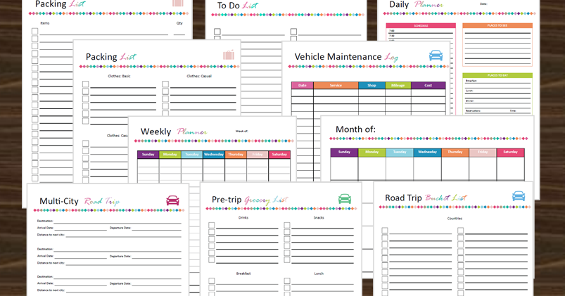 road trip blogger new printable road trip planner multi city trip planner