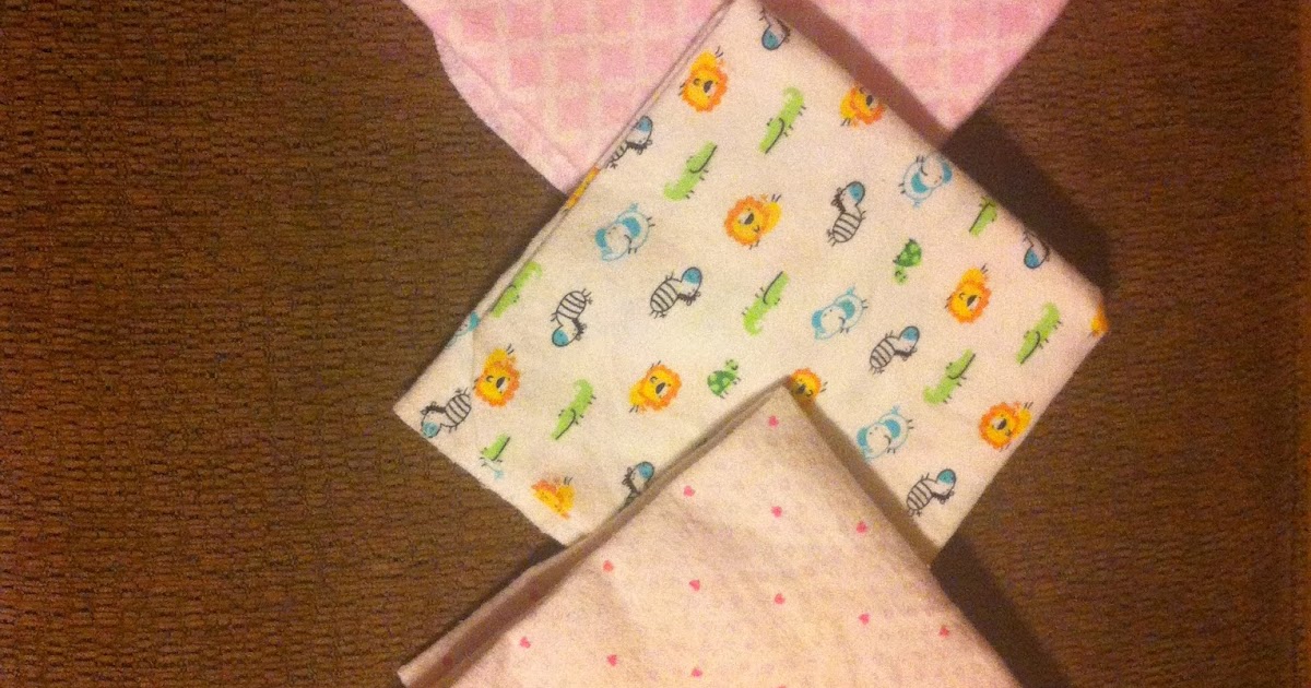 One Crunchy Square Receiving Blankets as Cloth Diapers
