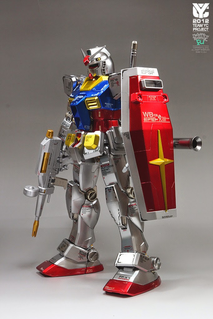 GUNDAM GUY PG 1/60 RX782 Gundam Metallic Color Painted Build