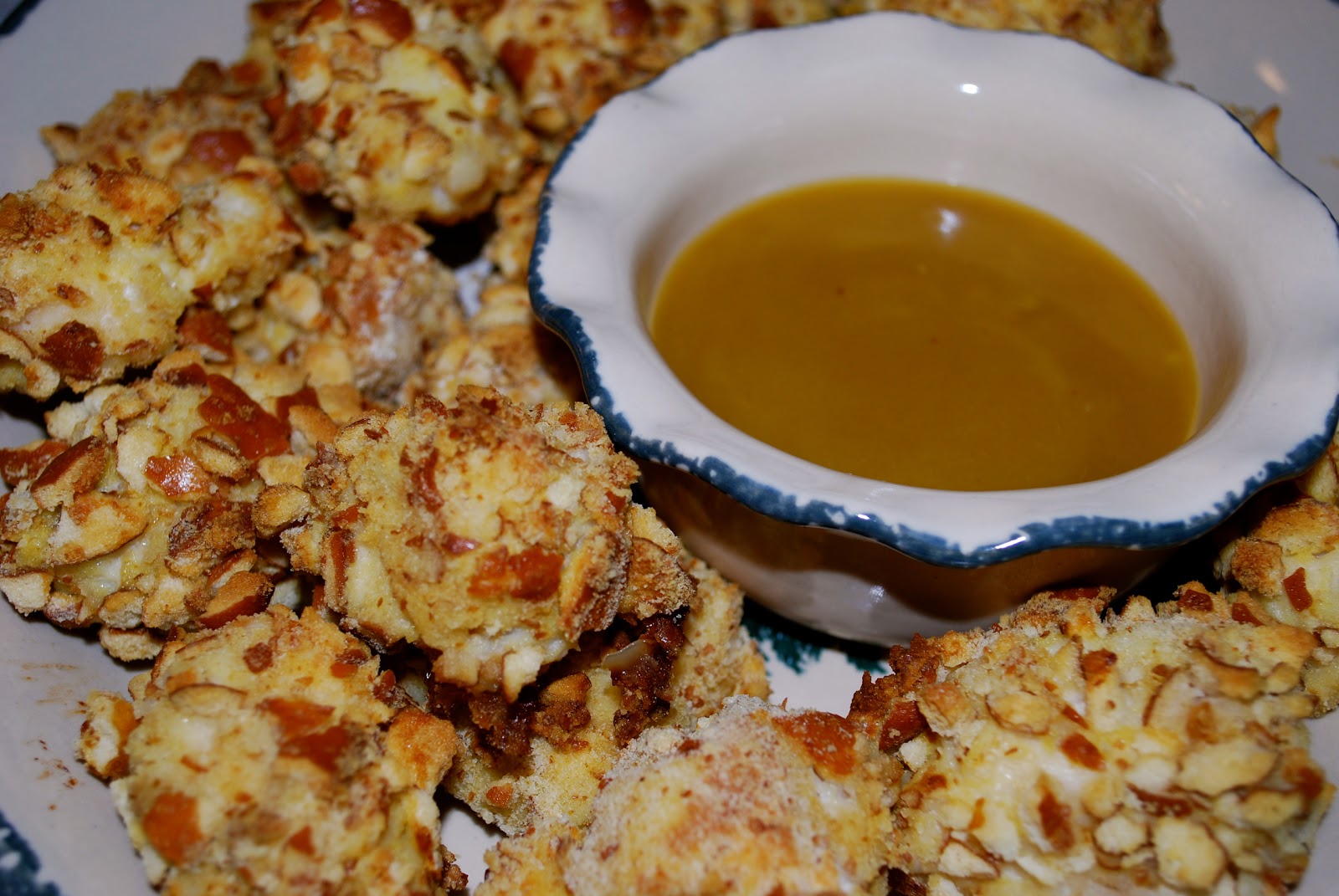 Carrie's Experimental Kitchen Pretzel Coated Chicken Nuggets with