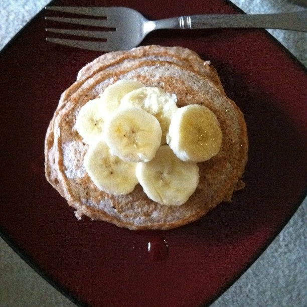 Laurie's Cravings Whole Wheat Banana Flax Pancakes
