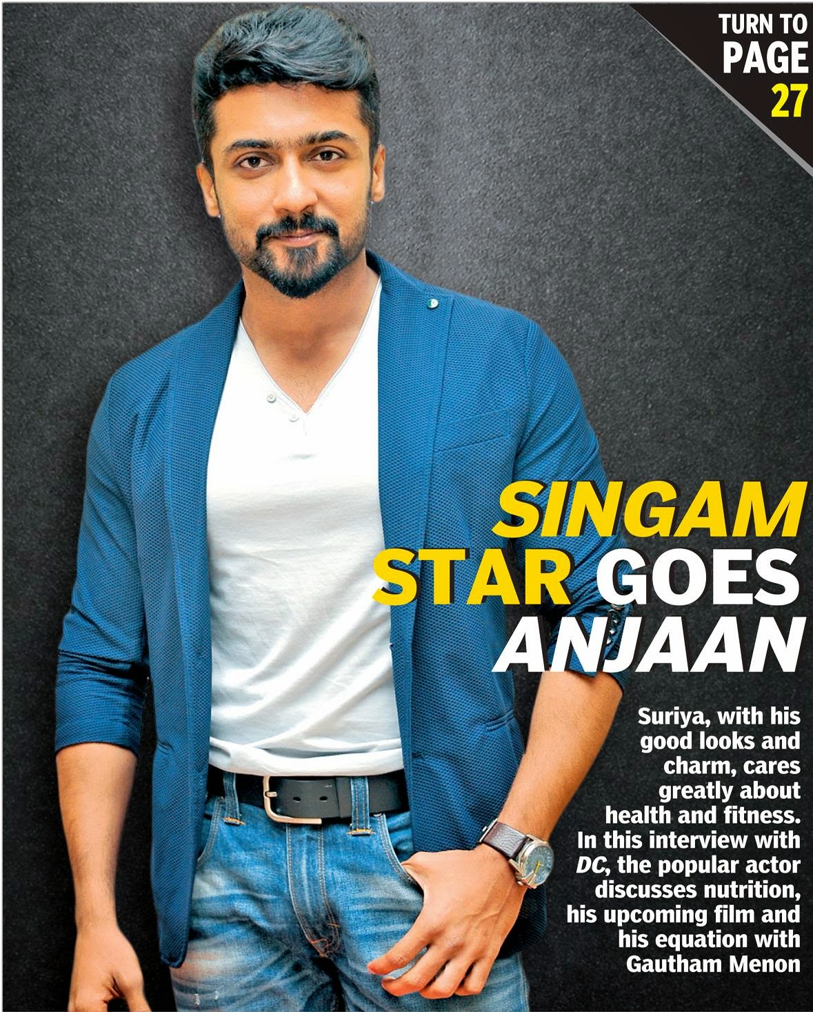 In DC Magazine About Anjaan Surya Details And Photos in HD Actor Surya Masss Movie First look