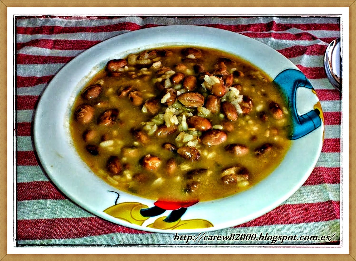 Judías Pintas Con Arroz