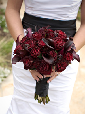 black and red wedding