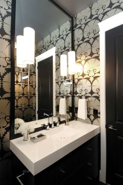 House Home Powder Rooms That Pack A Punch