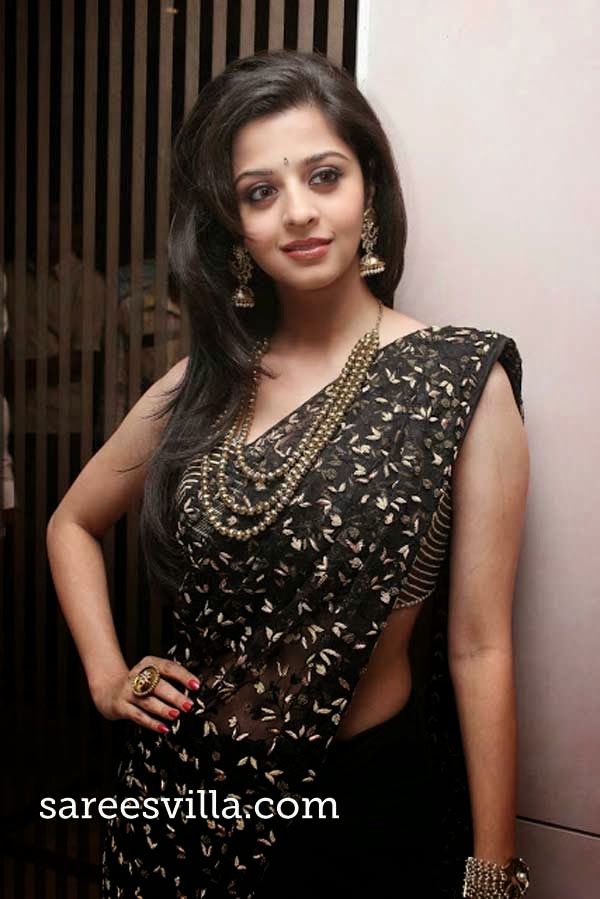 Actress Vedhika in Black Saree | Sarees Villa