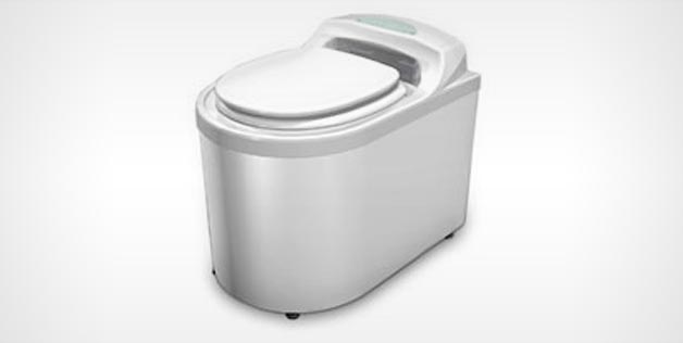 Vaso sanitário ecológico congela fezes para compostagem