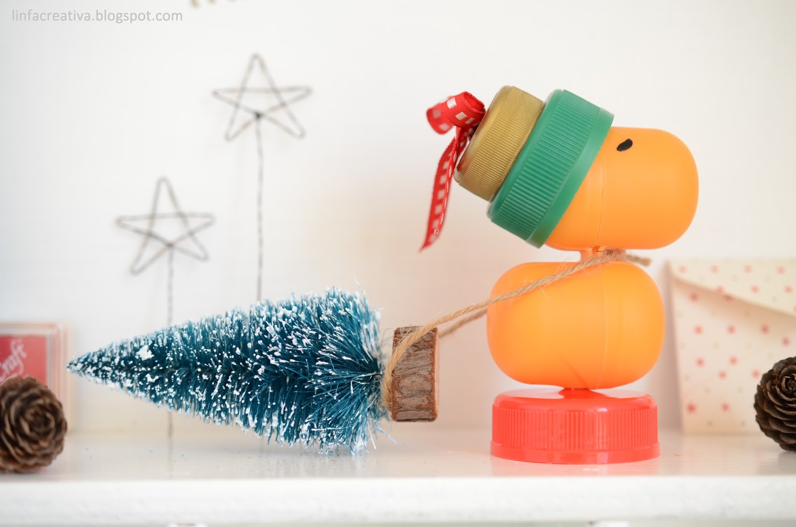 creative recycling and Christmas decor