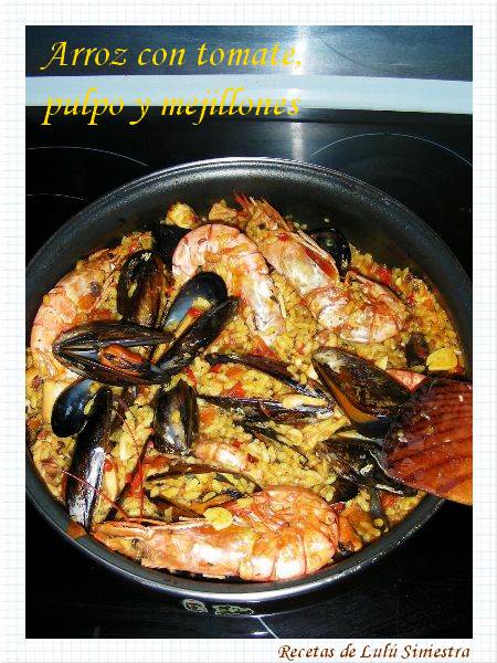 Arroz Con Tomate, Pulpito Y Mejillones